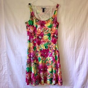 Multicoloured Floral Sundress, CHAPS, size 16